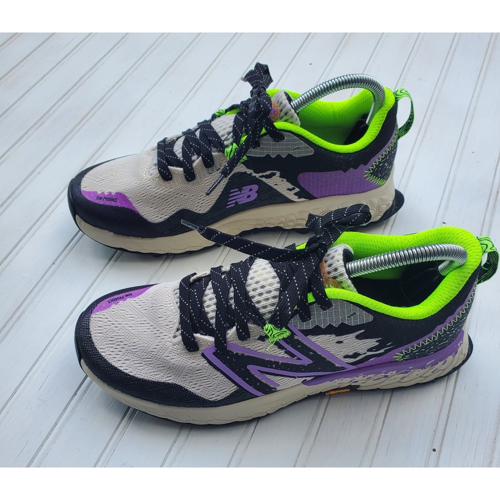 New Balance Fresh Foam Hierro v7 Women Trail Running Shoes Bone Purple WTHIERS7